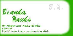 bianka mauks business card